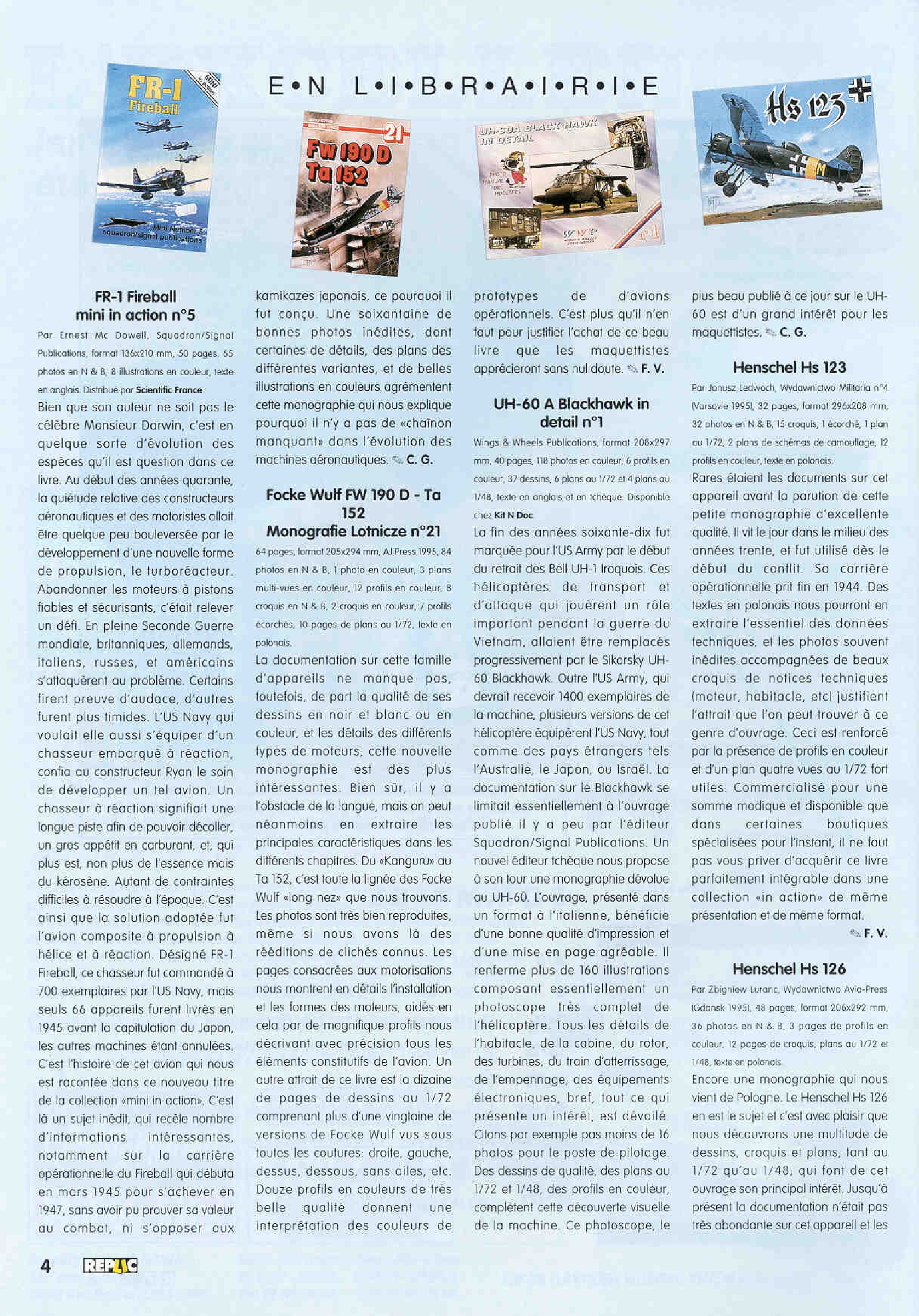 Replic 051 - Fairey Fulmar, Grumman Avenger, Kawasaki Ki-61 Hien